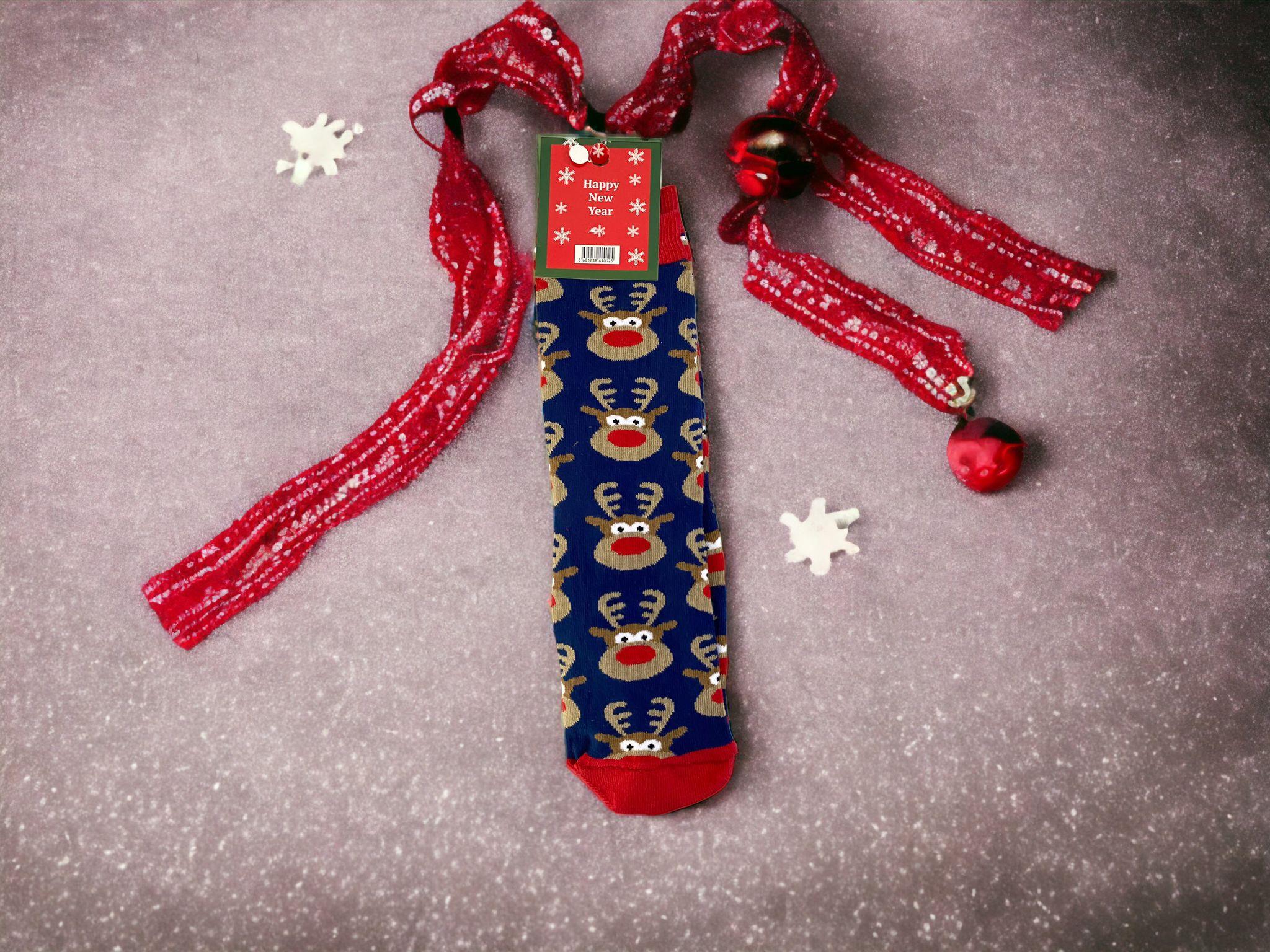 Yılbaşı Desenli Unisex Çorap