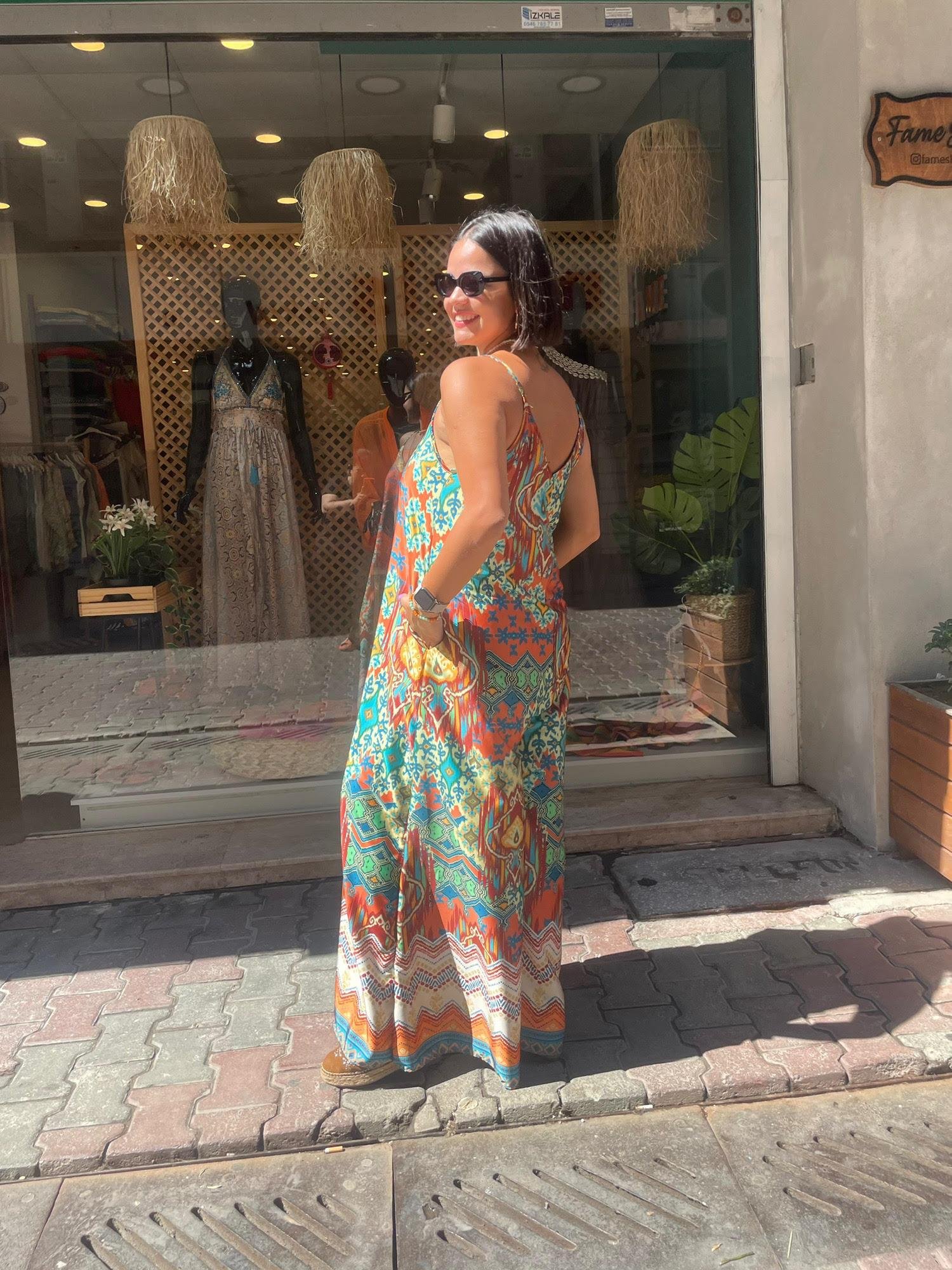 Askılı Saten Tulum