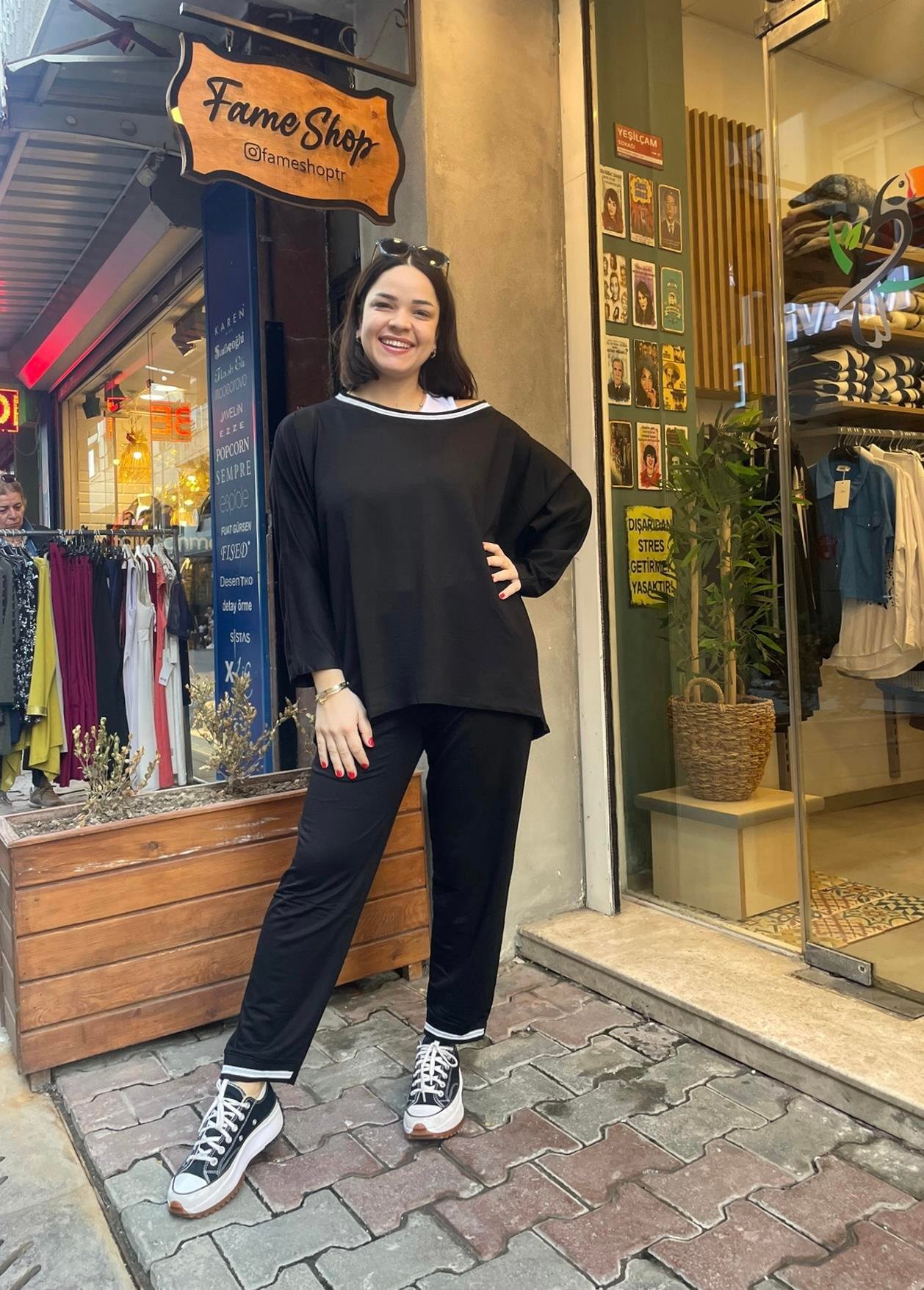 Atletli Üçlü Siyah Takım