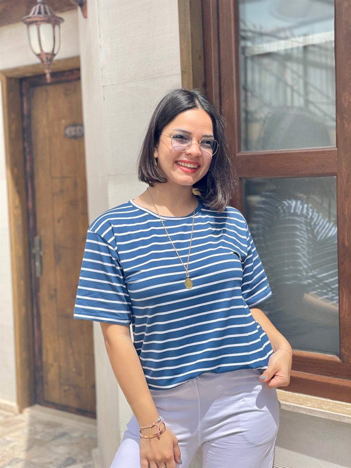 Çizgili Basic T-shirt