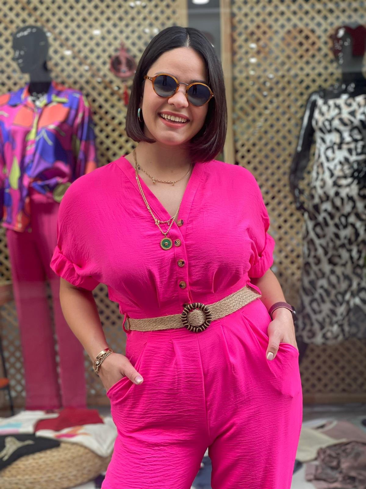 Fuşya Neon Tulum