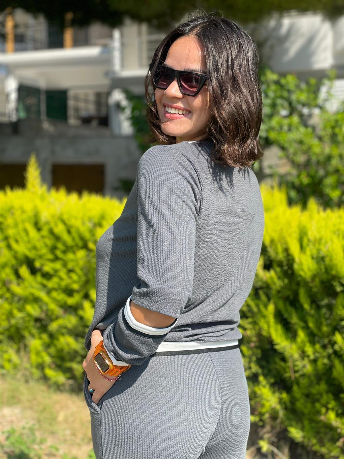 Kaş Korse Gri Takım