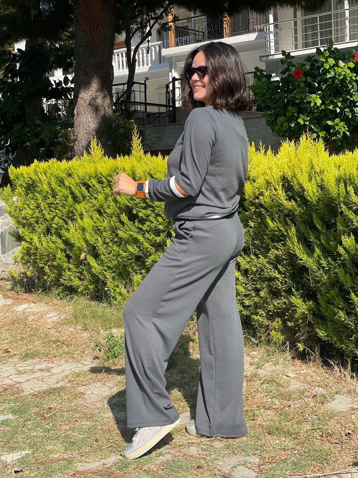 Kaş Korse Gri Takım