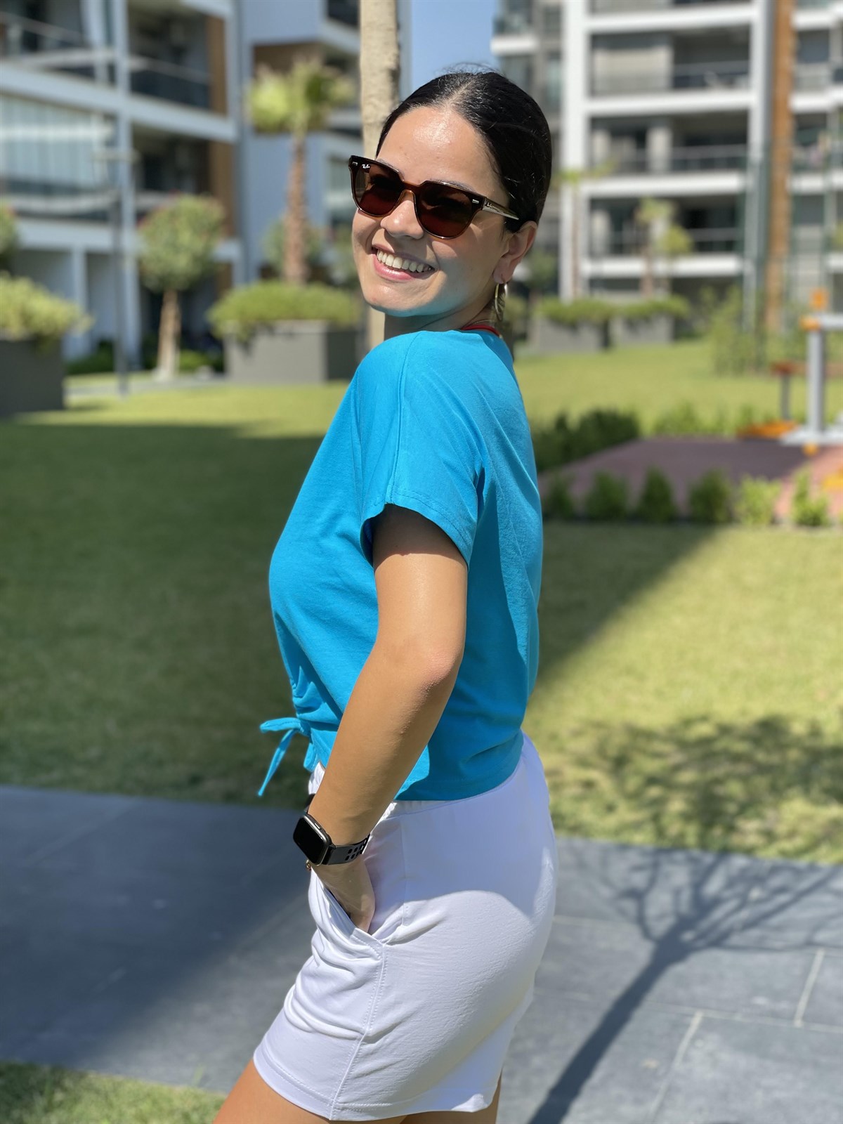 Önü Bağlamalı T-shirt