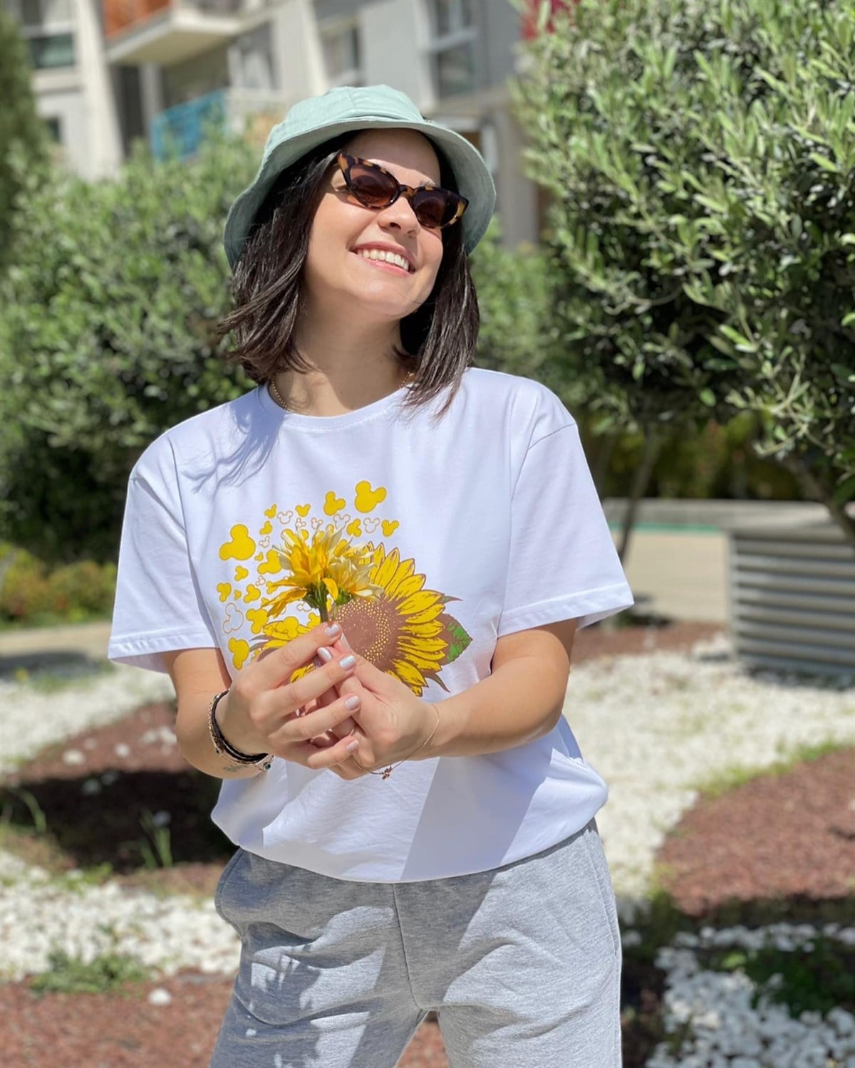 Oversize Ayçiçek T-shirt