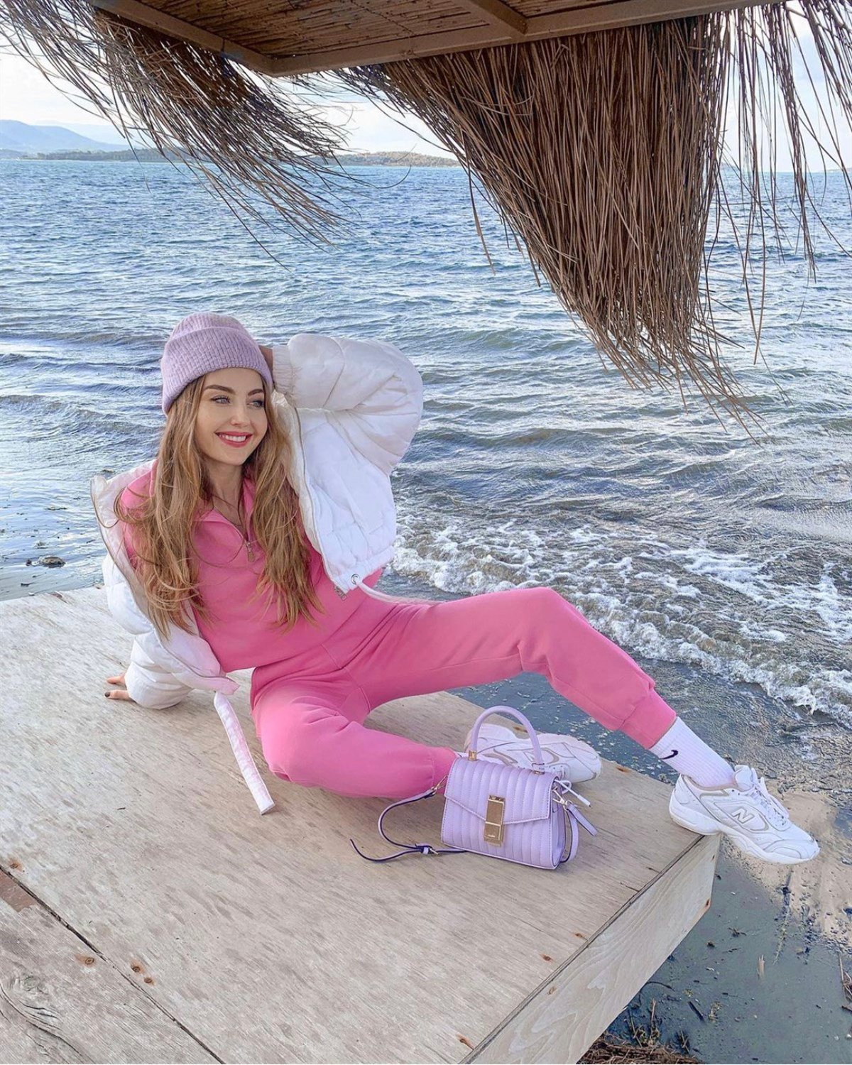 Pembe Eşofman Altı