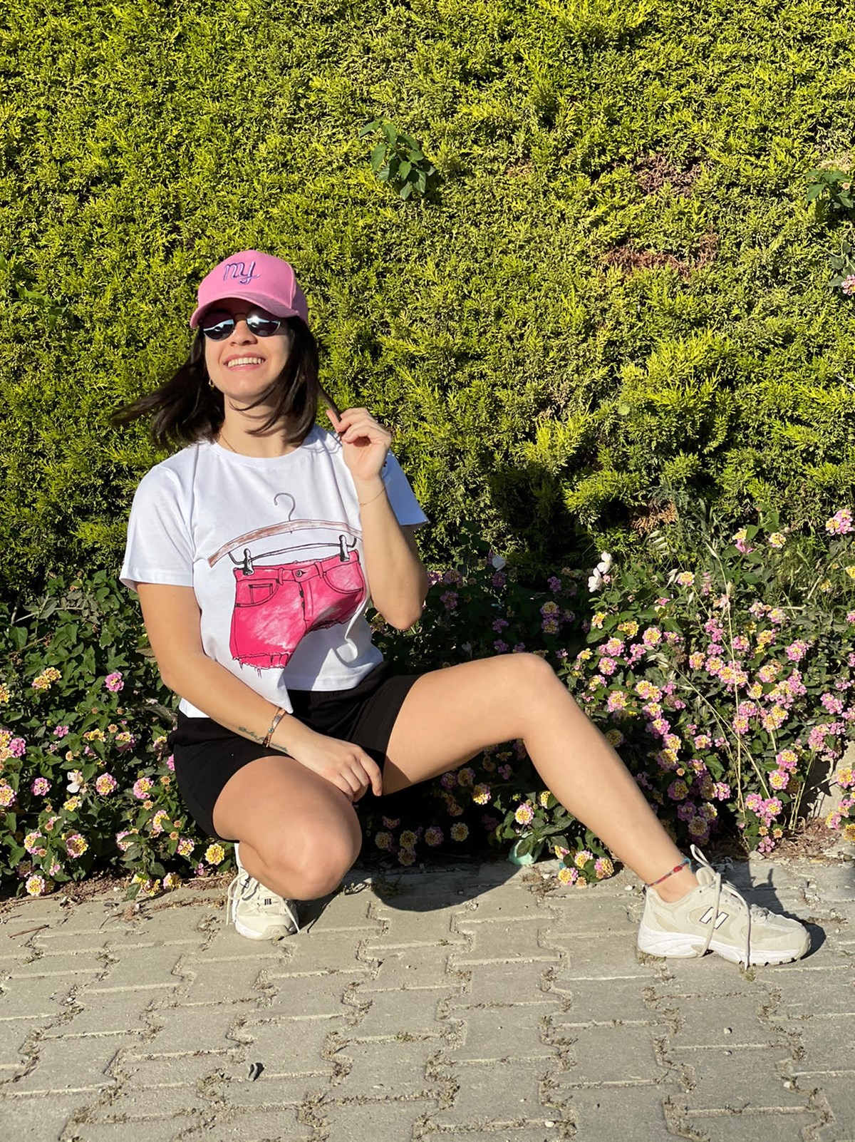 Şort Baskılı Crop T-shirt
