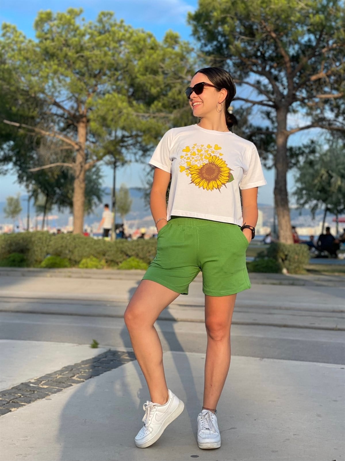 Yeşil Kadın Şort