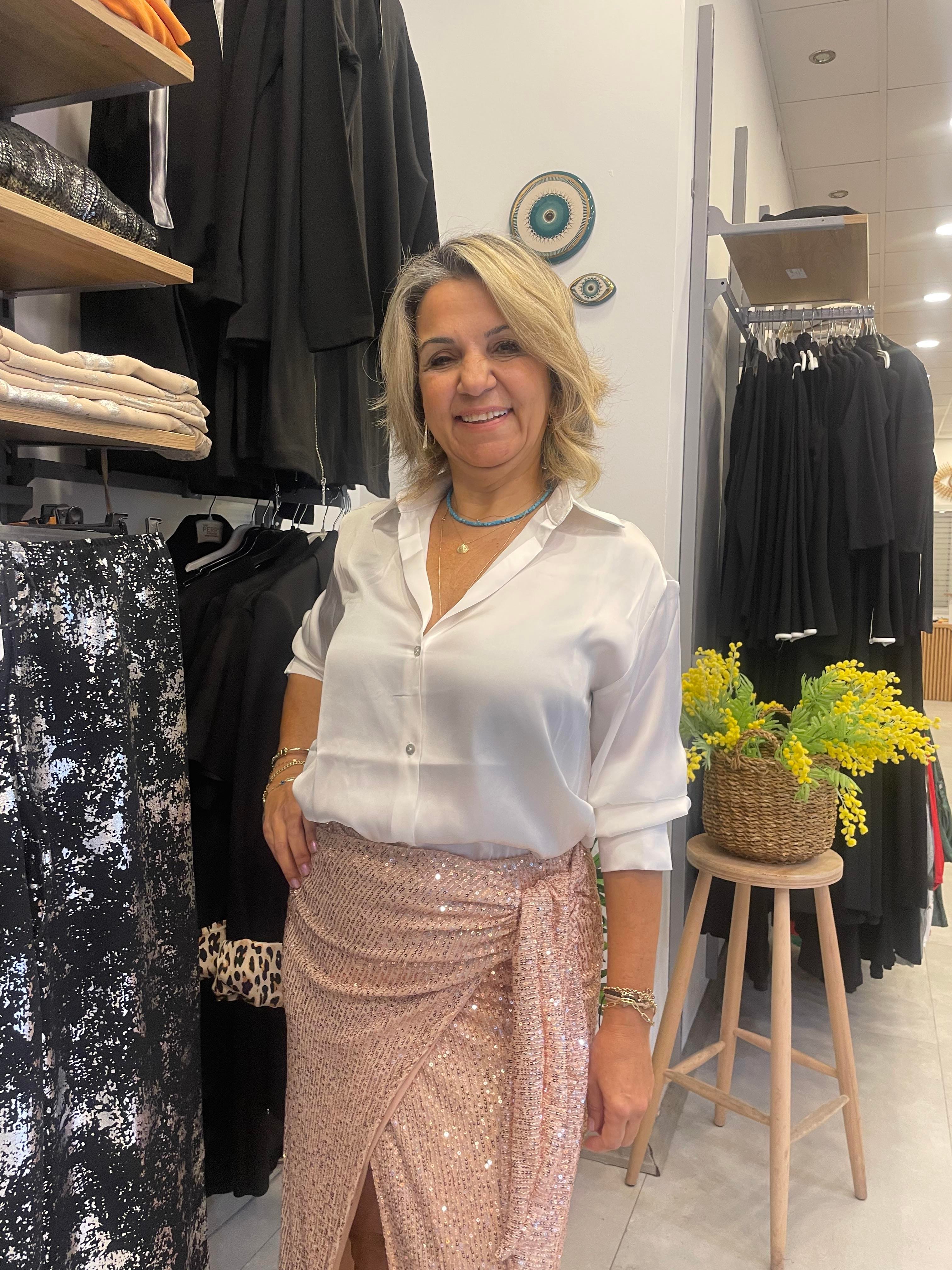 Zara Model Pudra Payetli Etek