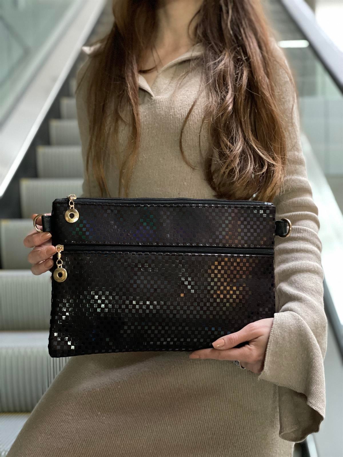 Çift Cepli El Portföyü/Clutch