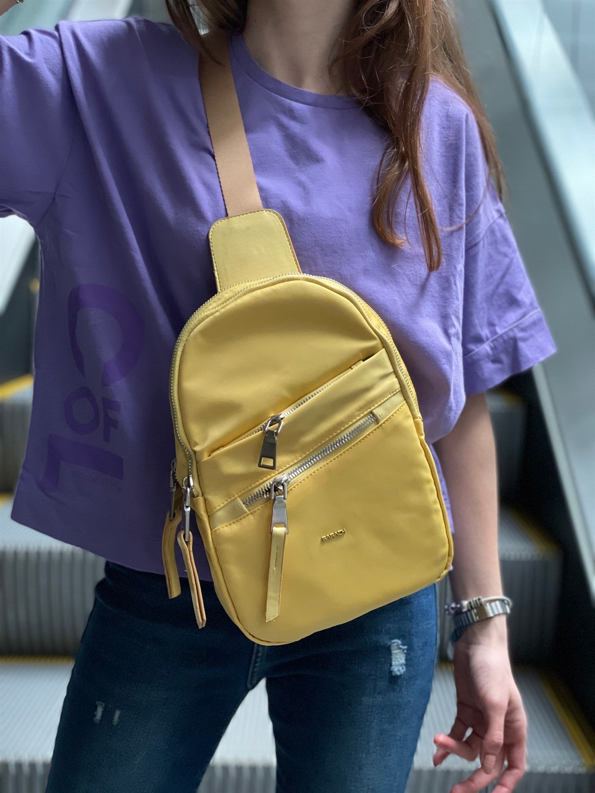 Paraşüt Kumaş Göğüs Çantası Bodybag
