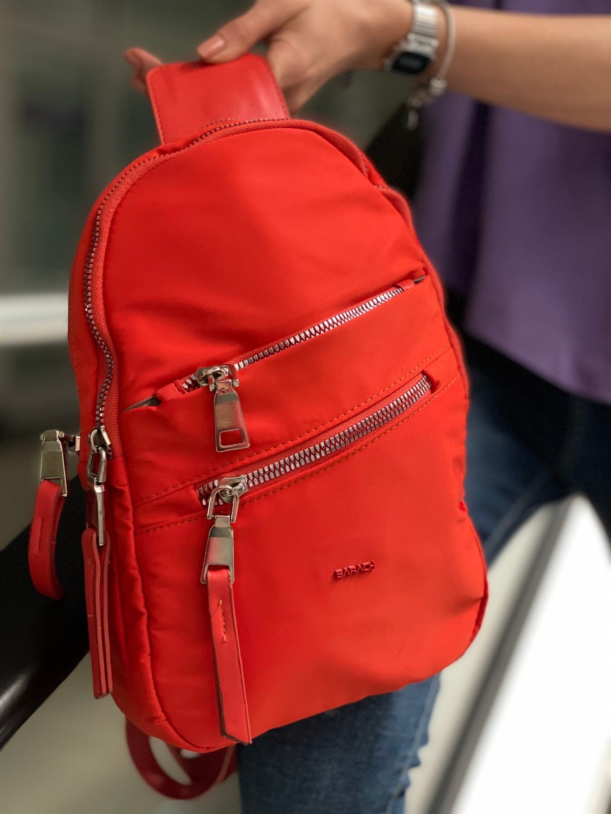 Paraşüt Kumaş Göğüs Çantası Bodybag