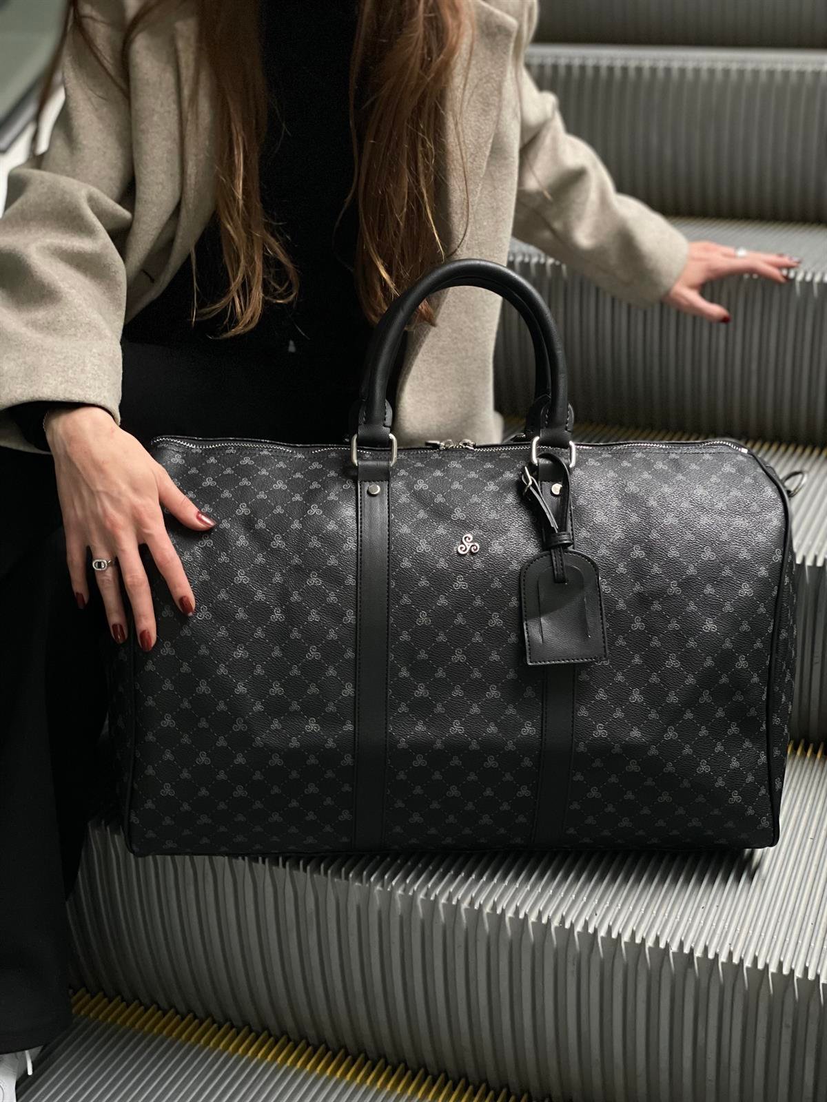Unisex Monogram Seyahat Çantası El Valizi