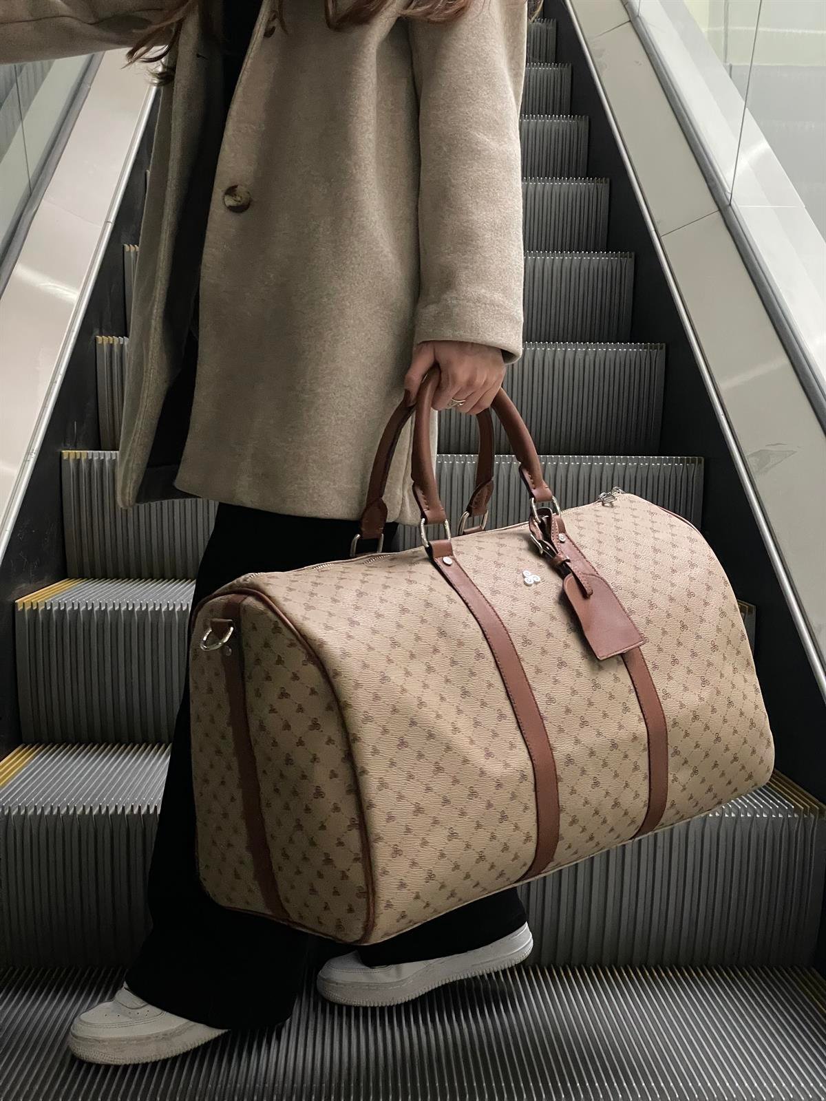 Unisex Monogramme Seyahat Çantası El Valizi