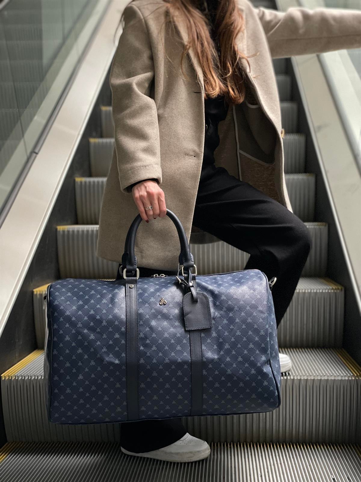 Unisex Monogramme Seyahat Çantası El Valizi