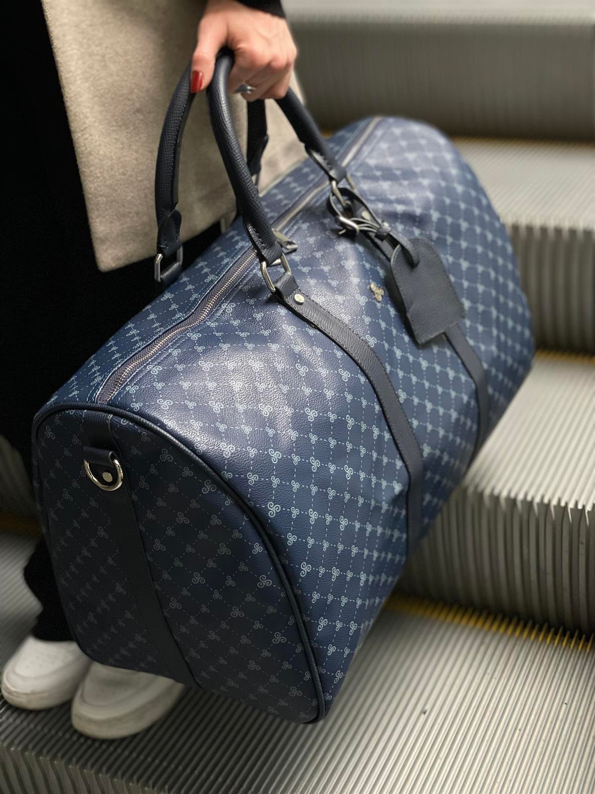 Unisex Monogramme Seyahat Çantası El Valizi