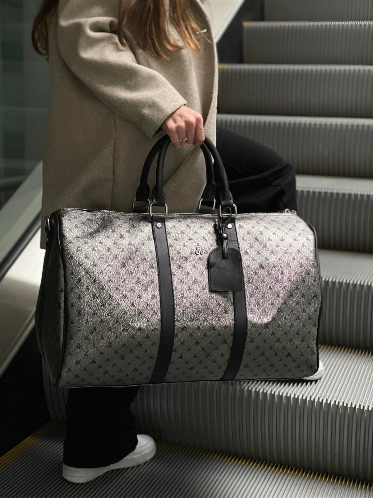 Unisex Monogramme Seyahat Çantası El Valizi