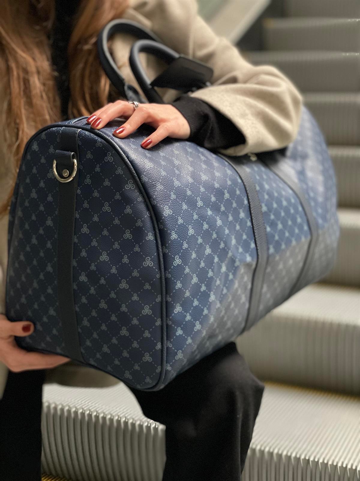Unisex Monogramme Seyahat Çantası El Valizi