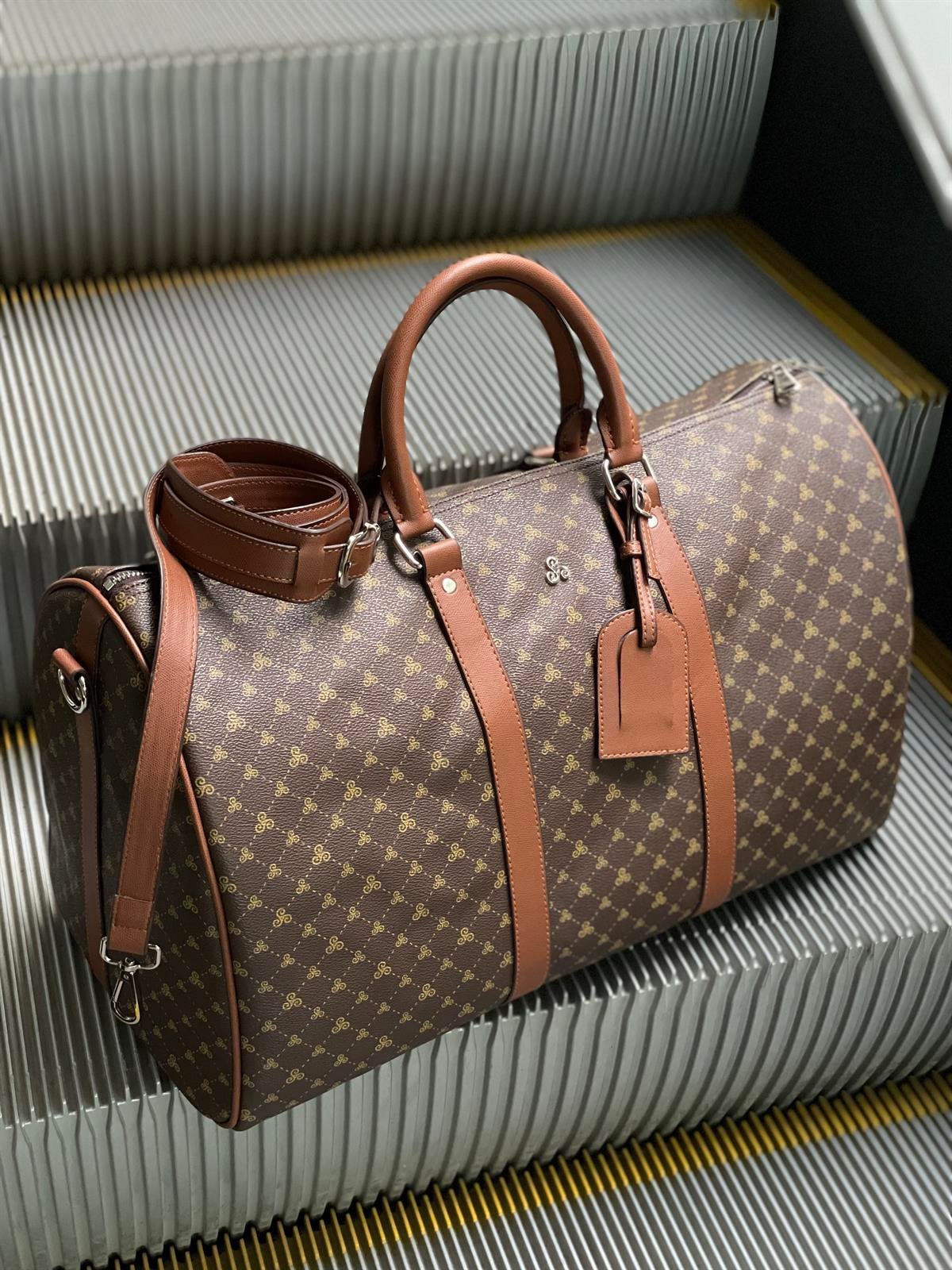 Unisex Monogramme Seyahat Çantası El Valizi