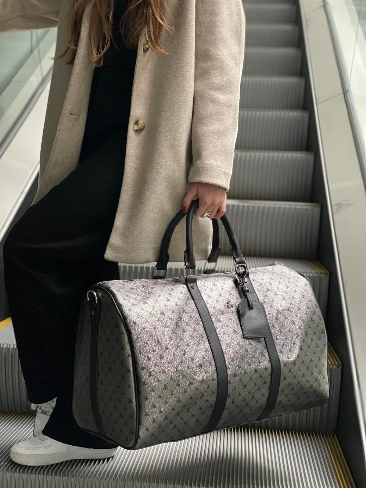 Unisex Monogramme Seyahat Çantası El Valizi