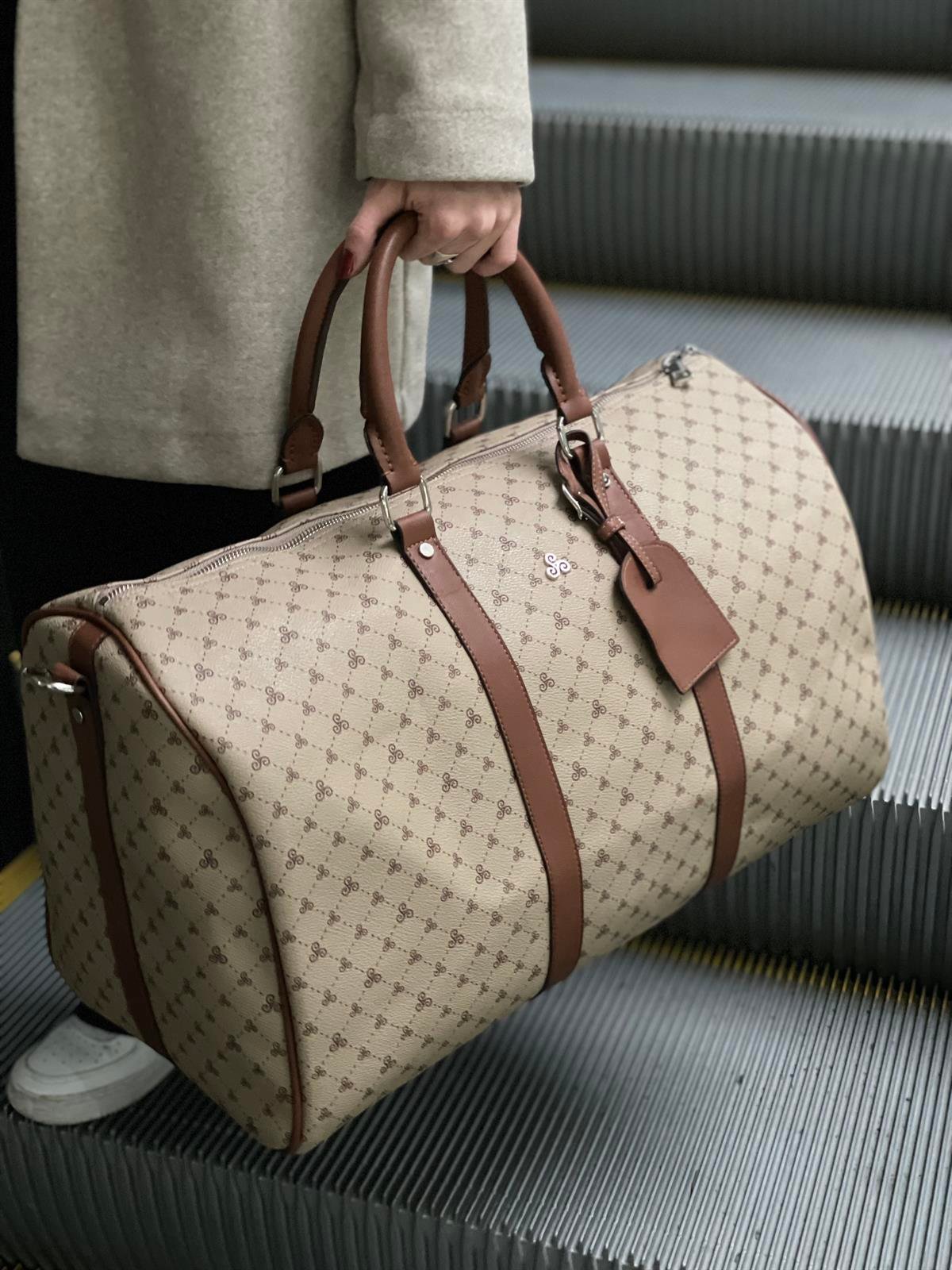 Unisex Monogramme Seyahat Çantası El Valizi