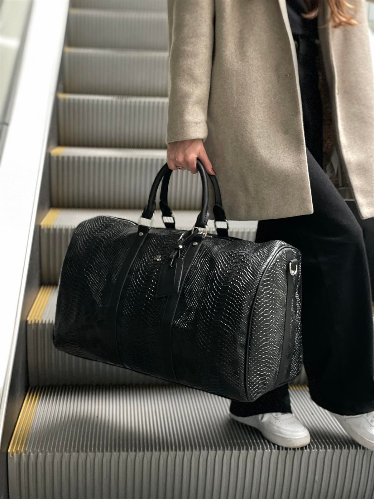 Unisex Monogramme Seyahat Çantası El Valizi