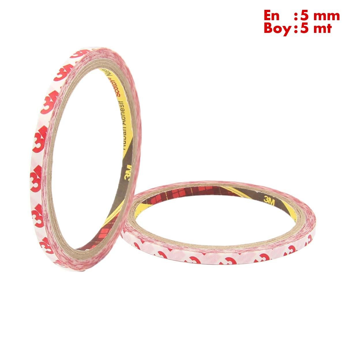 3Mİzolasyon Bantları3M 9088 Akrilik Şeffaf Çok Güçlü Çift Taraflı Bant En:5mm Boy:5mt