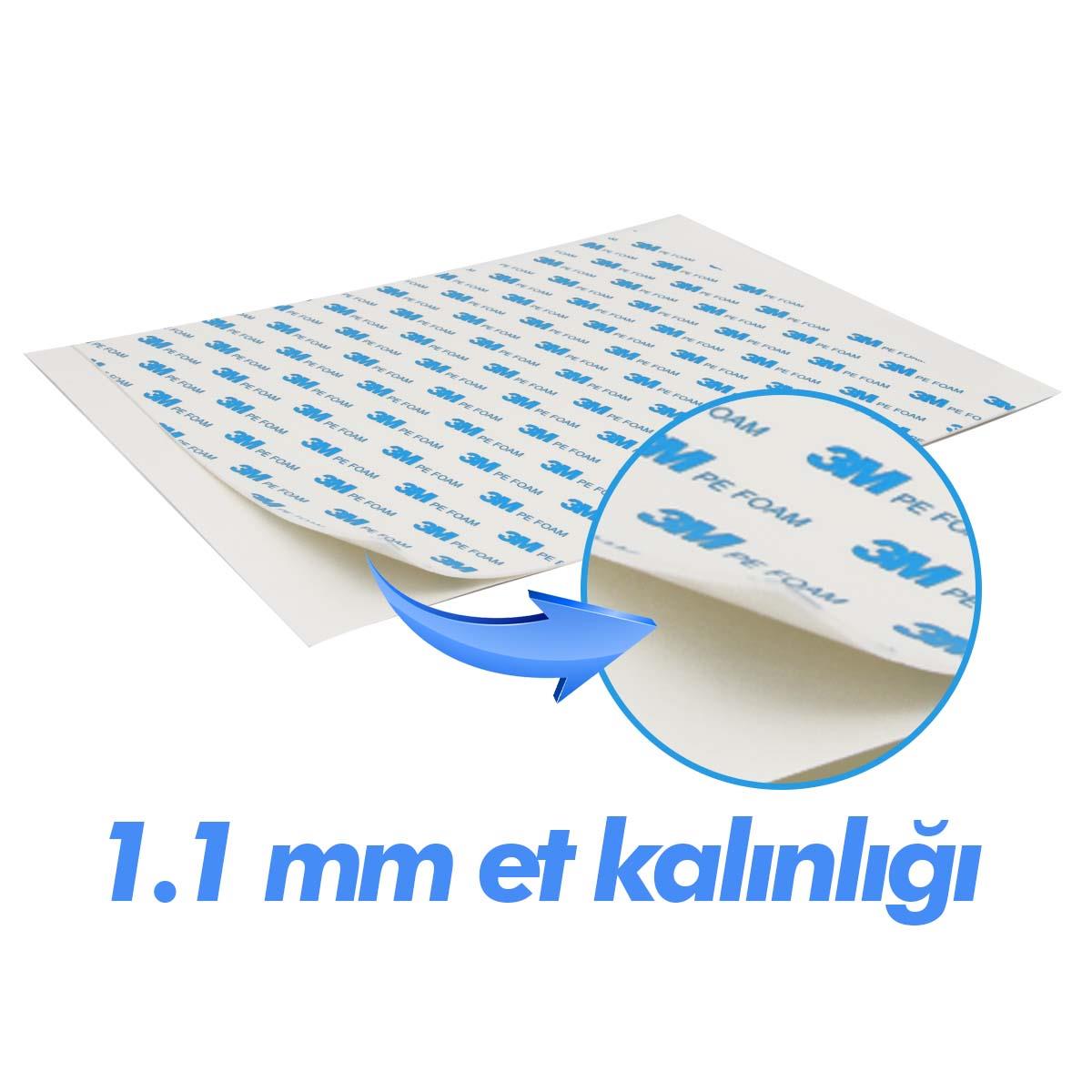 3MÇift Taraflı Bantlar3M Çift Taraflı Çok Güçlü 4 Ad. Hazır Kesim Ped Köpük Bant 25x30cm