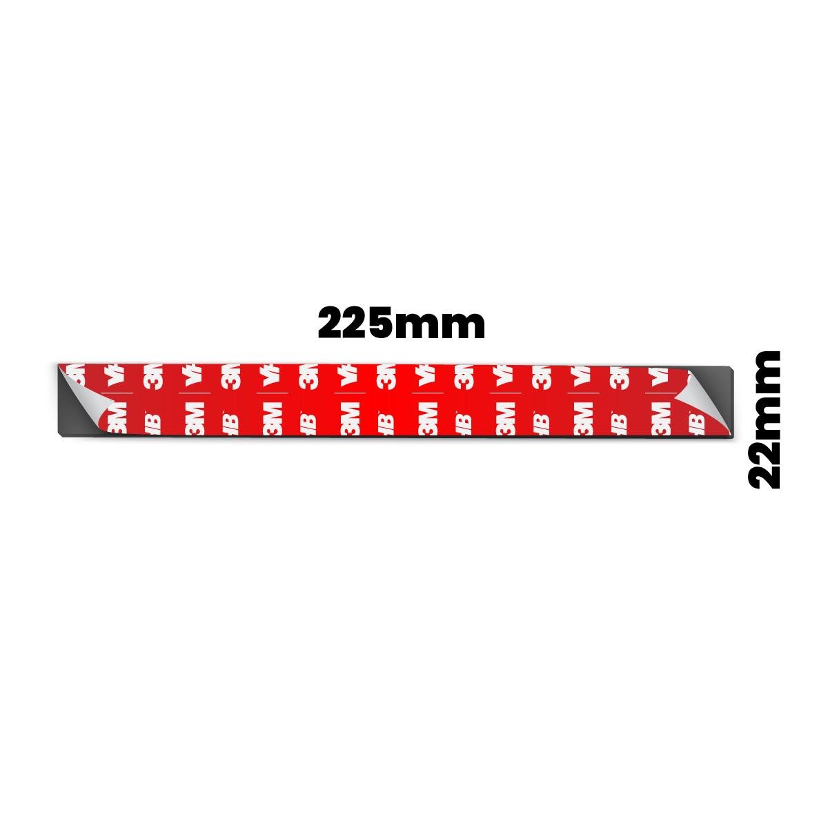 3MElektrik Bantları3M VHB Çok Güçlü Çift Taraflı 100 adet Hazır Kesim 225mmx22mm