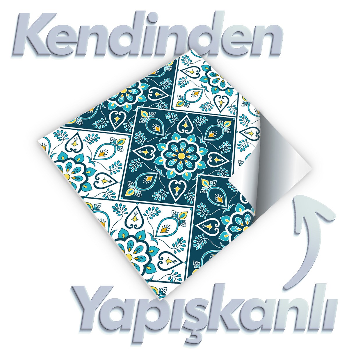 Boss 12 Adet PVC Karo Flower Mosaic 30x30cm (1,08 m²)