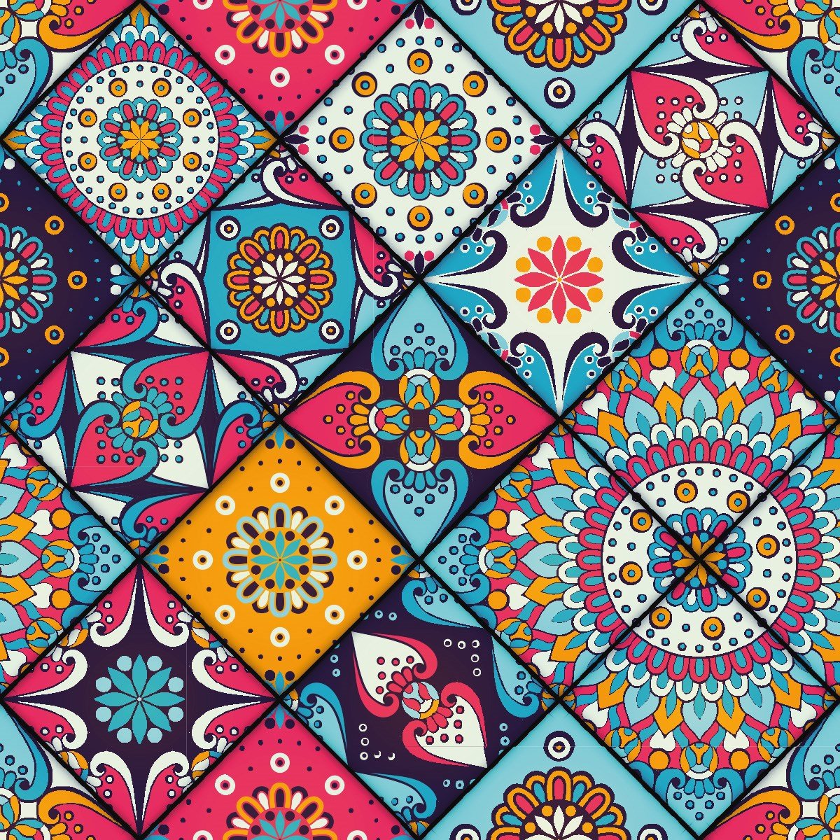Boss 12 Adet PVC Karo Vintage 30x30cm (1,08 m²)