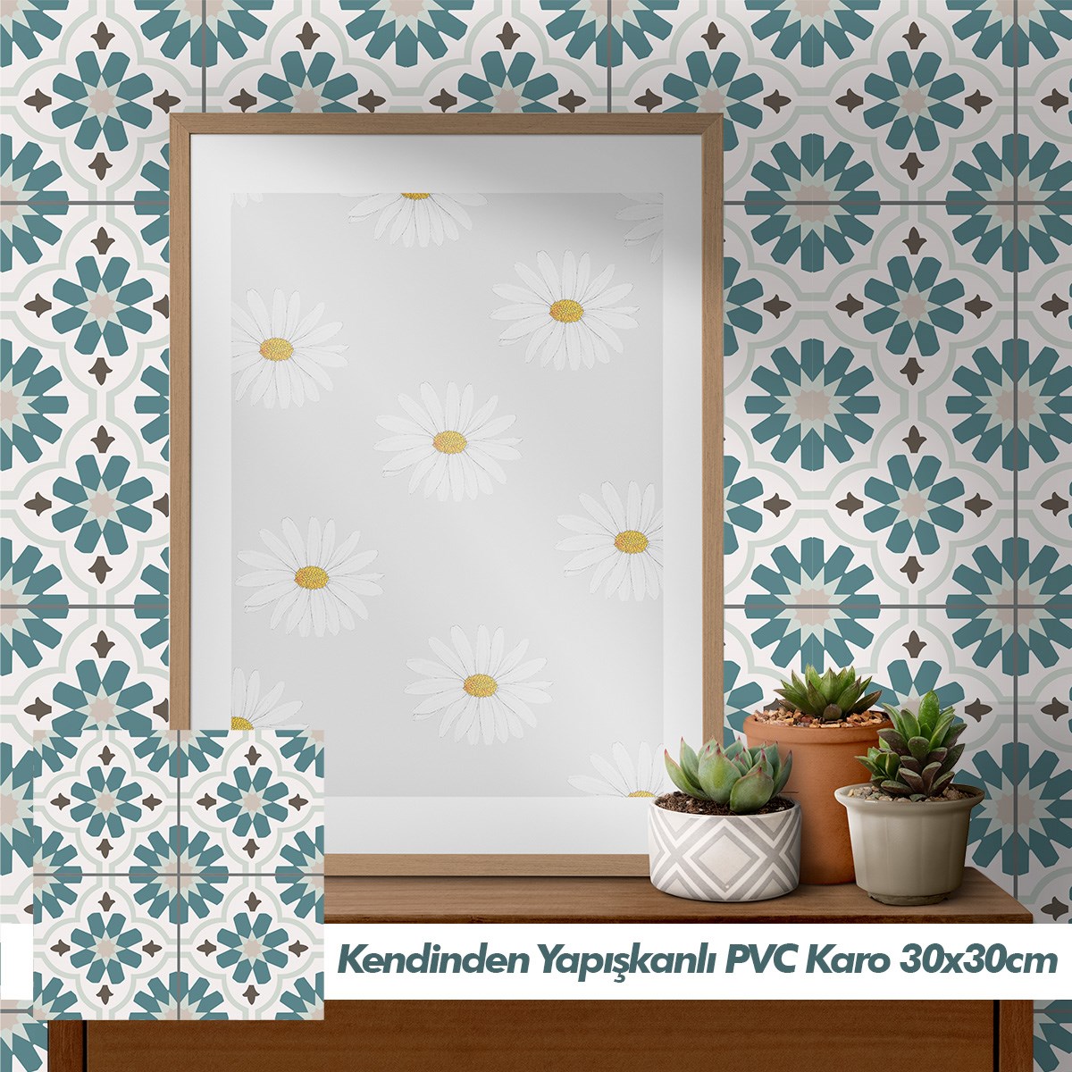 Boss 24 Adet PVC Karo Arabic 30x30cm (2,16 m²)