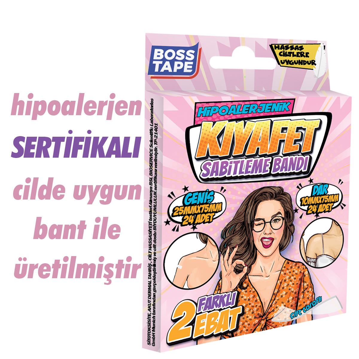 Boss Tape 2 Ebatlı Kıyafet Sabitleme Dekolte Kapama Bandı