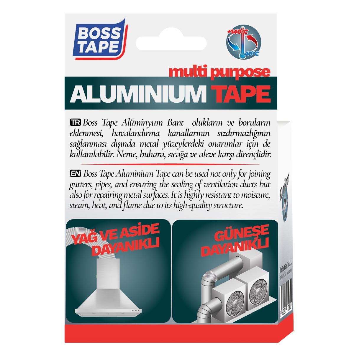 Boss Tape Alüminyum Bant Akrilik 30 mikron En:48mm Boy:10mt