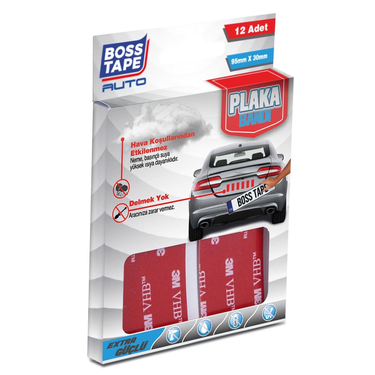 Boss Tape Plaka Yapıştırma Bandı - 3M