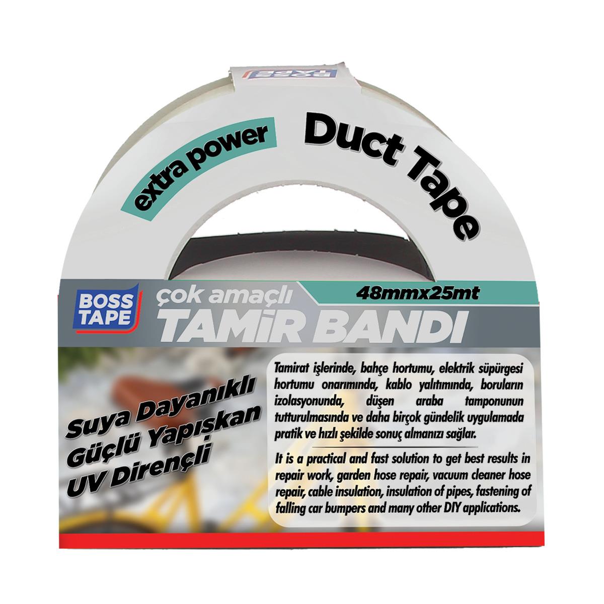 Boss Tape Şeffaf Duct Tape Tamir Bandı En:48 Boy25