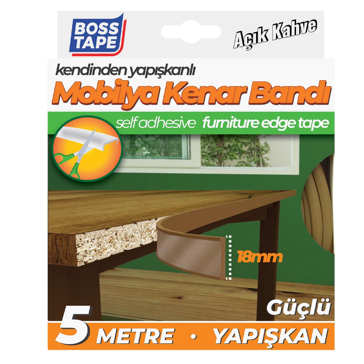 Boss Tape Yapışkanlı Açık Kahve Masa Mobilya Kenar Bandı