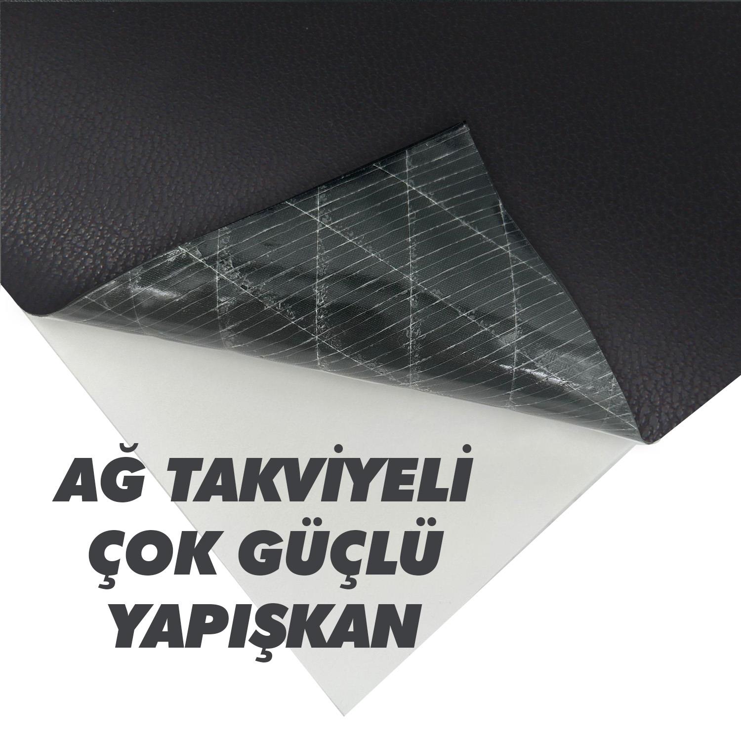 Boss Tape Yapışkanlı Deri Yaması Siyah En:30cm Boy:1,5mt