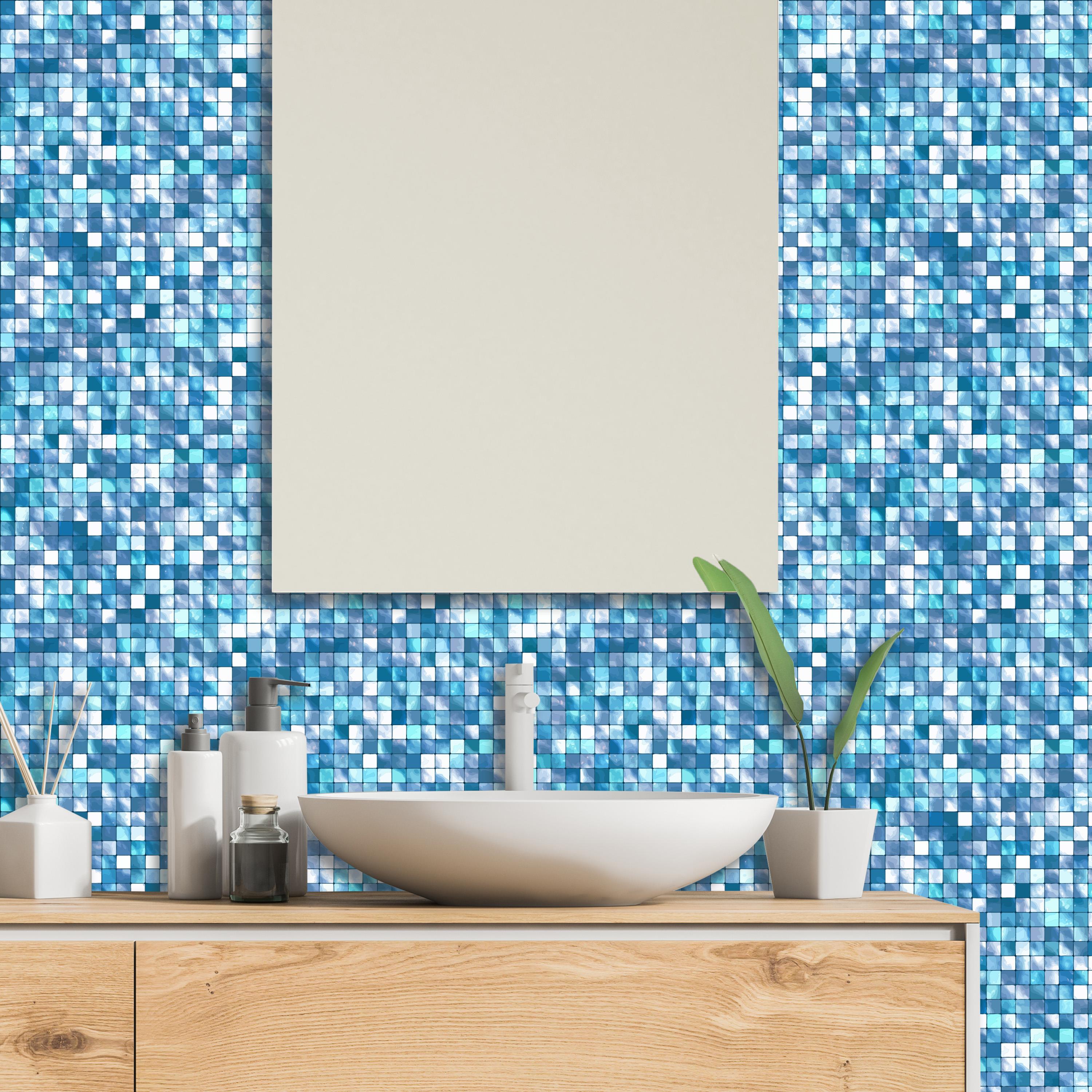 Boss TapeDöşemeBoss Kendinden Yapışkanlı Banyo Mutfak Fayans Kaplama Mozaik Pvc Karo 30x30cm (0,36 m²)