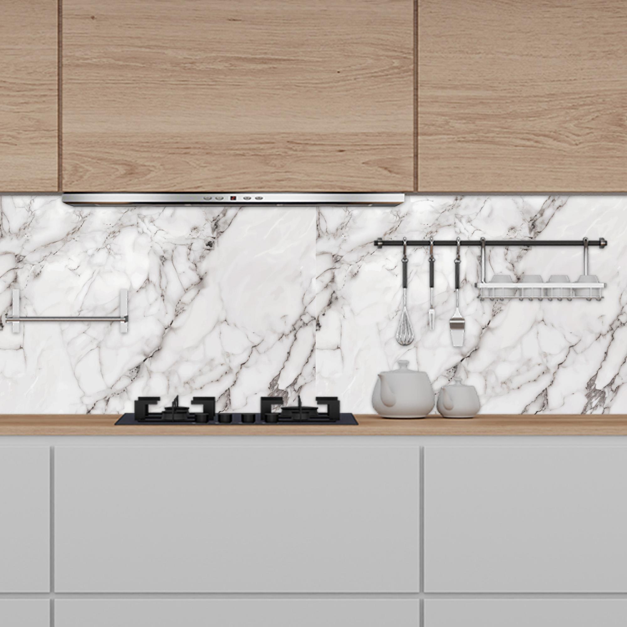 Boss TapeDöşemeBoss Kendinden Yapışkanlı Banyo Mutfak Fayans Kaplama Mermer Pvc Karo 30x60cm (0,72 m²)