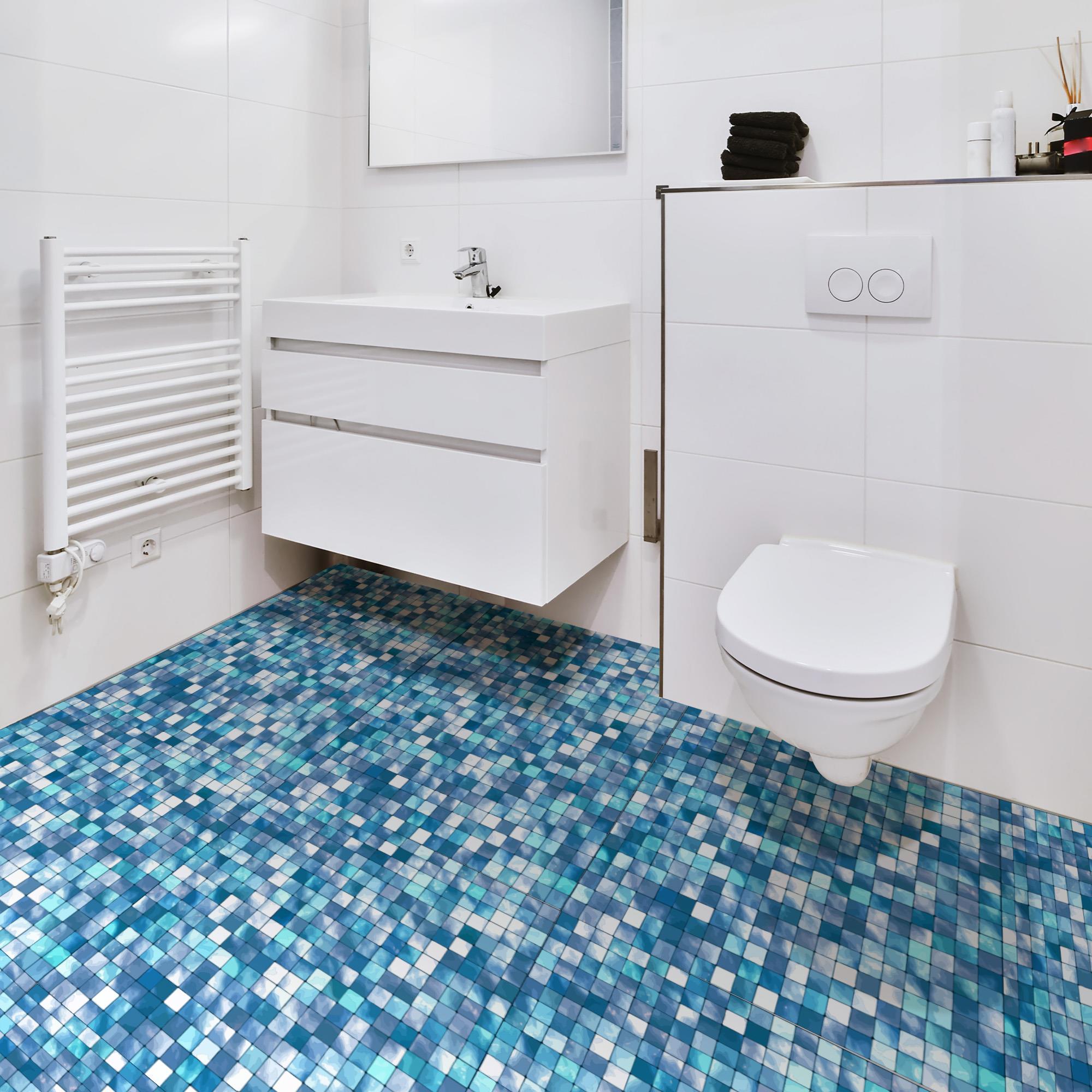 Boss TapeDöşemeBoss Kendinden Yapışkanlı Banyo Mutfak Fayans Kaplama Mozaik Pvc Karo 30x30cm (0,36 m²)