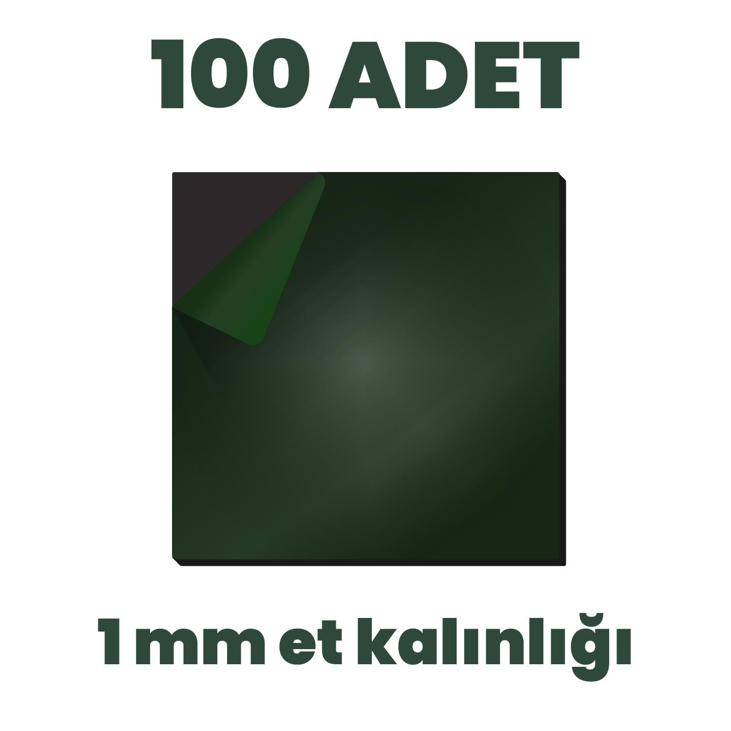 Boss TapeÇift Taraflı BantlarÇift Taraflı 50x50mm Siyah Köpük Bant 100 Adet Hazır Kesim