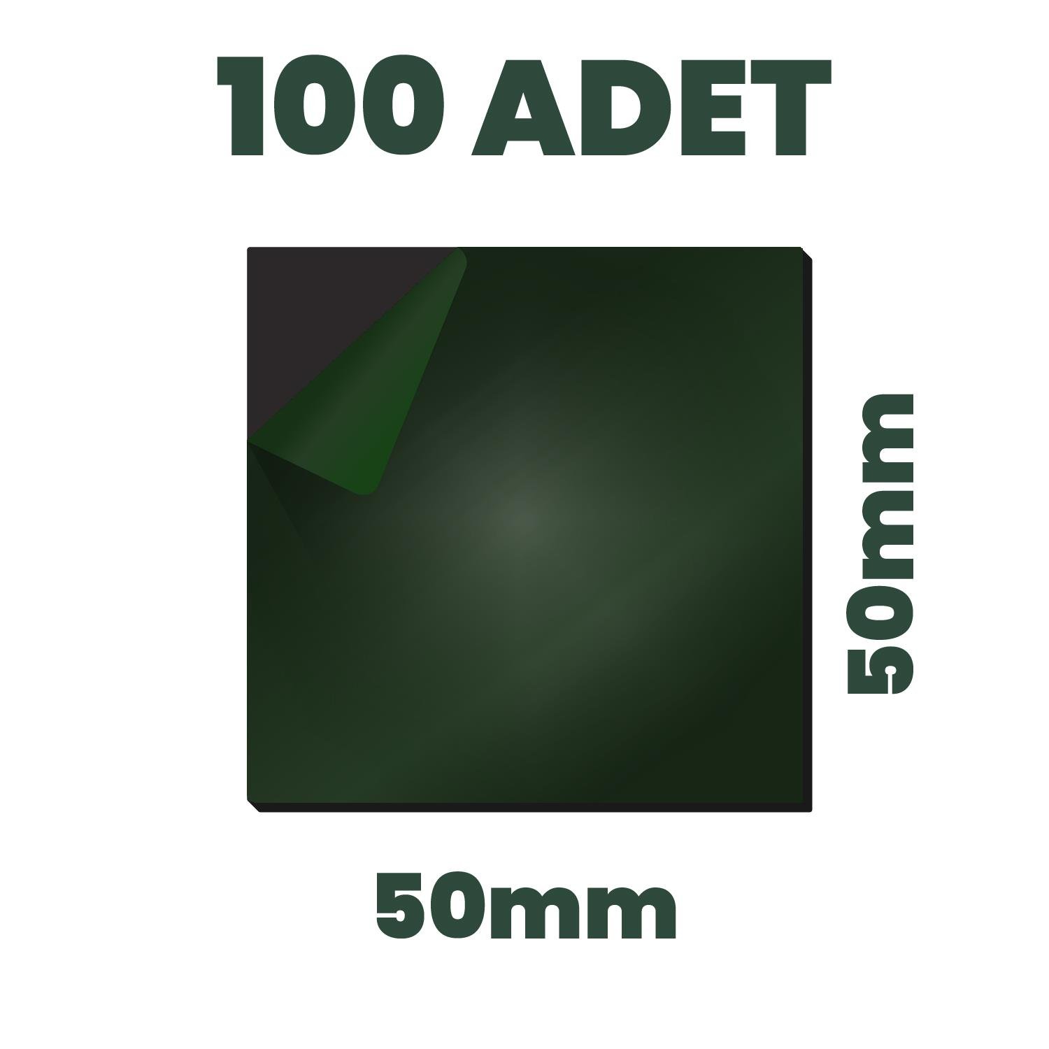Boss TapeÇift Taraflı BantlarÇift Taraflı 50x50mm Siyah Köpük Bant 100 Adet Hazır Kesim