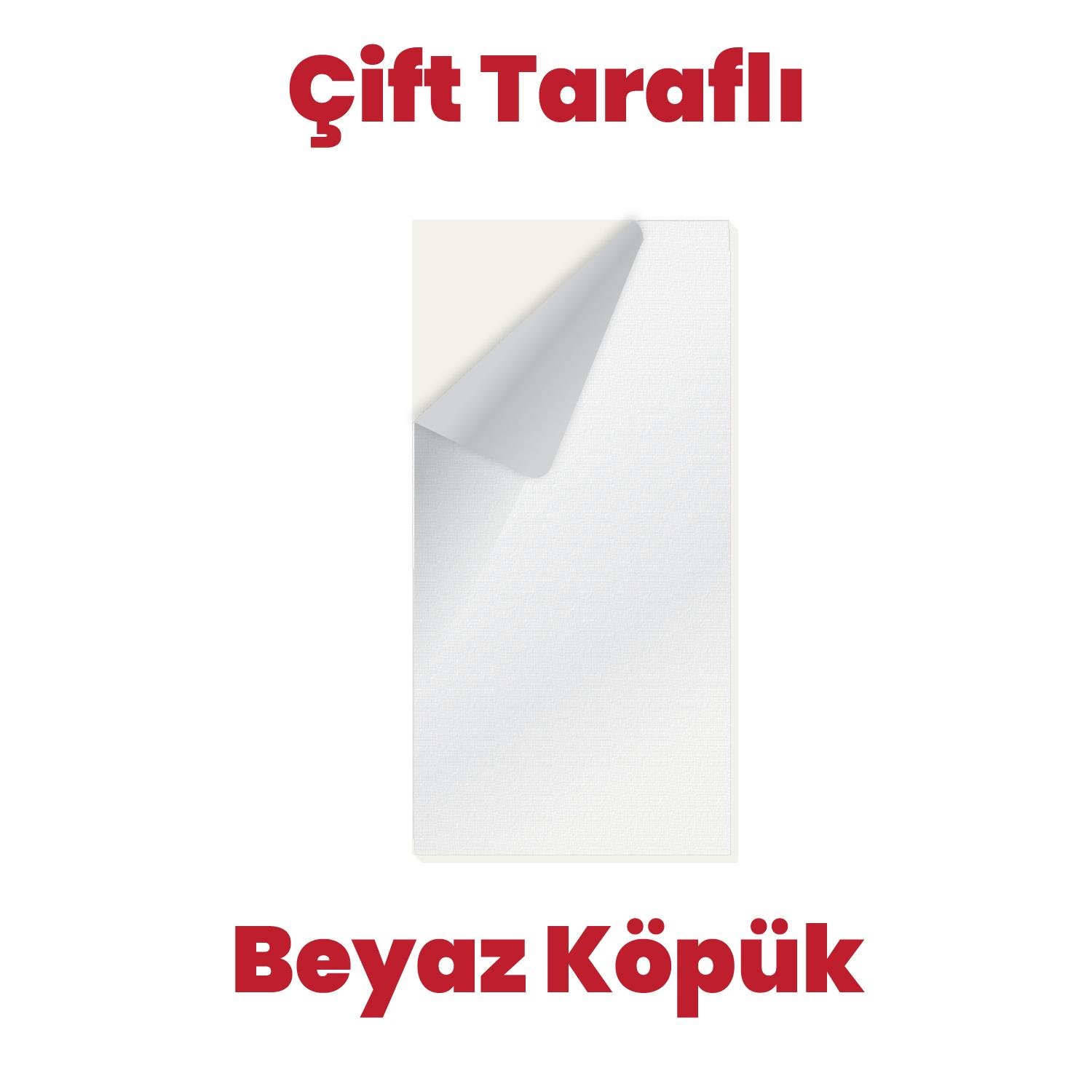 Boss TapeÇift Taraflı BantlarÇift Taraflı Beyaz Köpük Bant 100 Adet 20x40mm Hazır Kesim Diecut