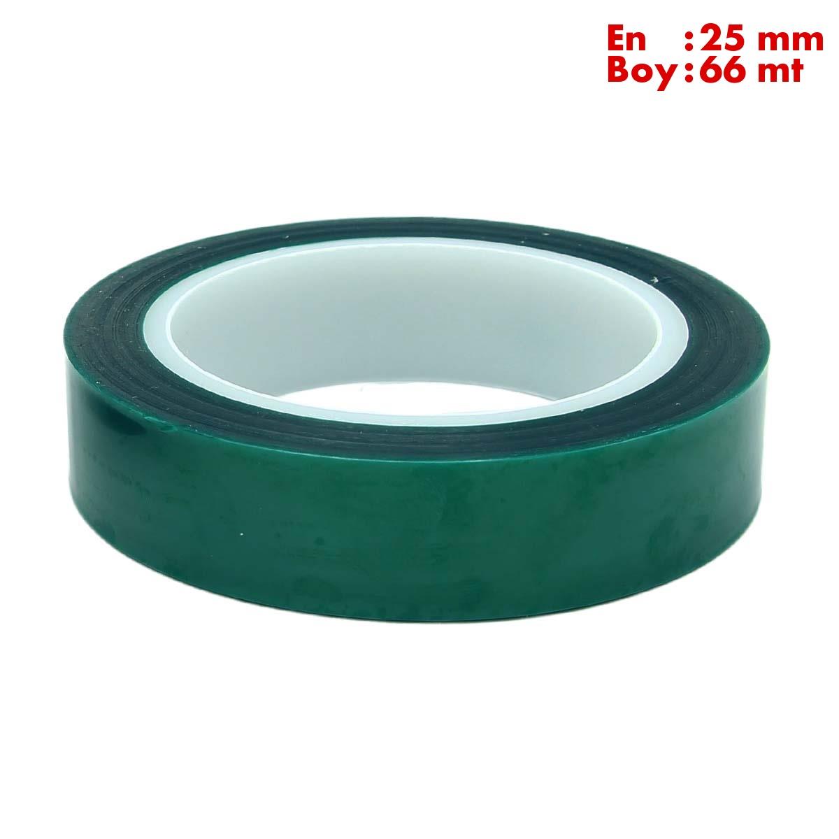 Boss TapeÇift Taraflı BantlarIsıya Dayanıklı Polyester Maskeleme Bandı En:25mm Boy:66mt