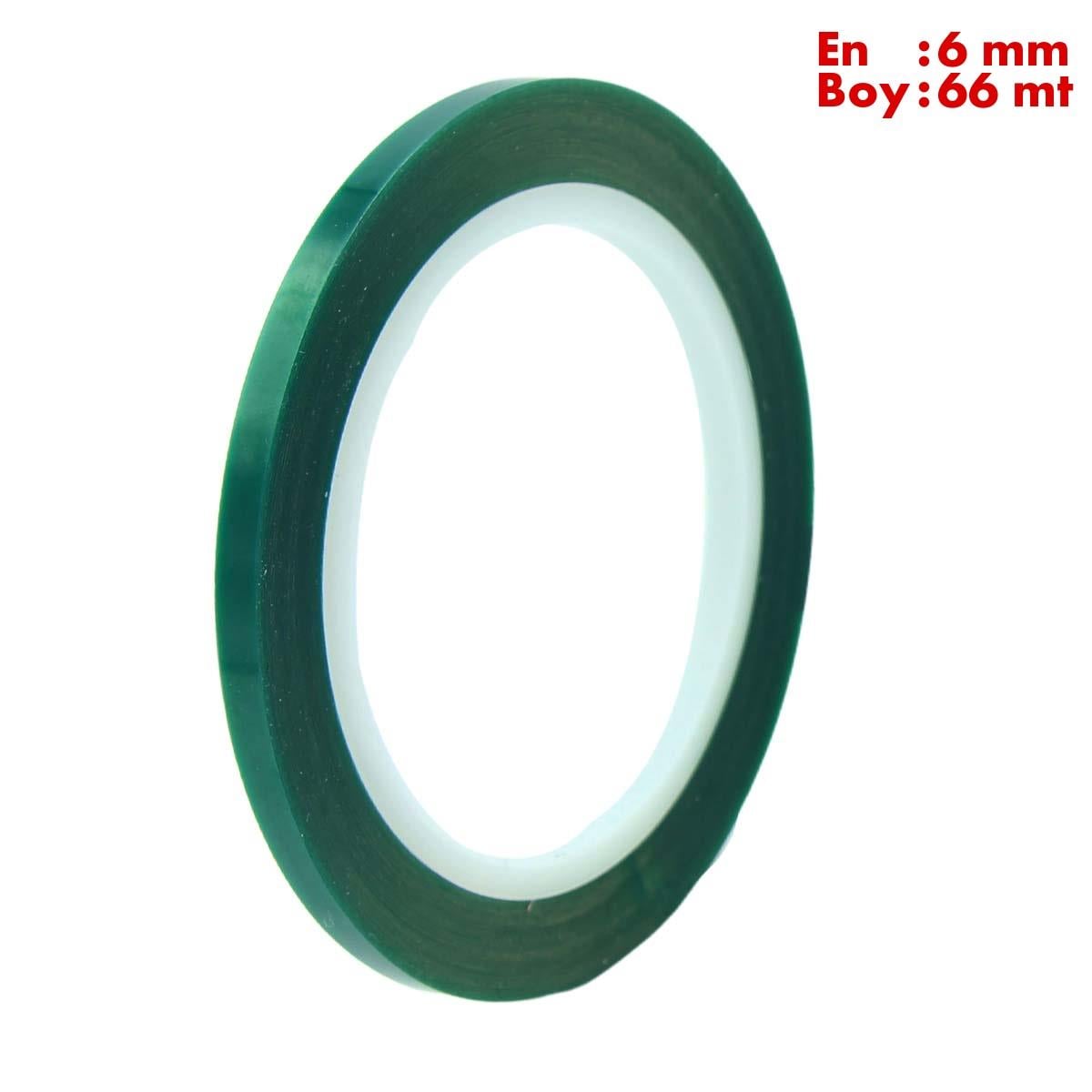 Boss TapeÇift Taraflı BantlarIsıya Dayanıklı Polyester Maskeleme Bandı En:6mm Boy:66mt