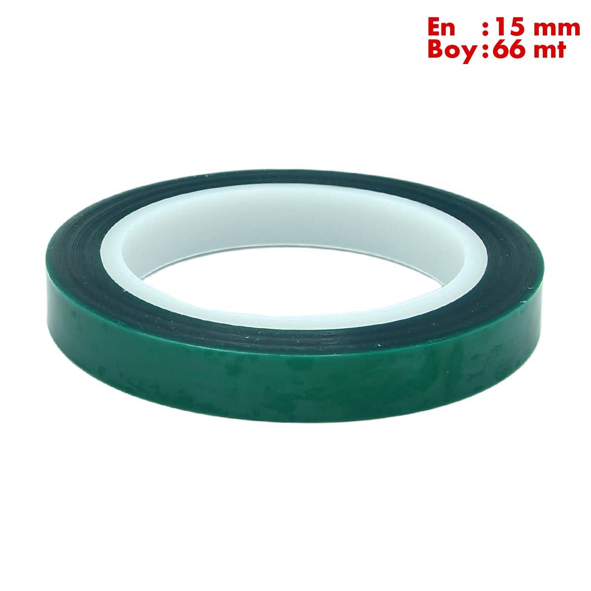 Boss TapeÇift Taraflı BantlarIsıya Dayanıklı Polyester Maskeleme Bandı En:15mm Boy:66mt