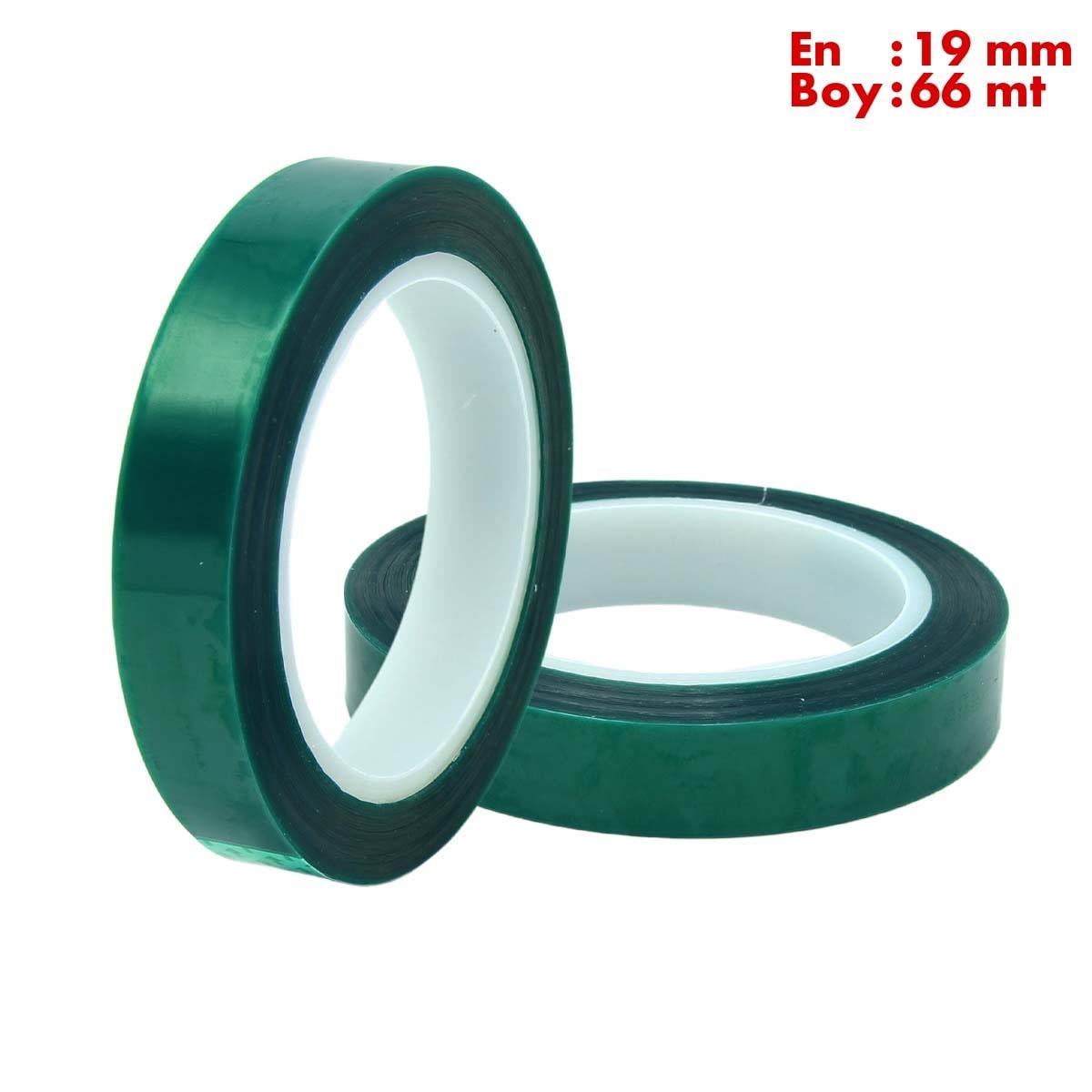 Boss TapeÇift Taraflı BantlarIsıya Dayanıklı Polyester Maskeleme Bandı En:19mm Boy:66mt