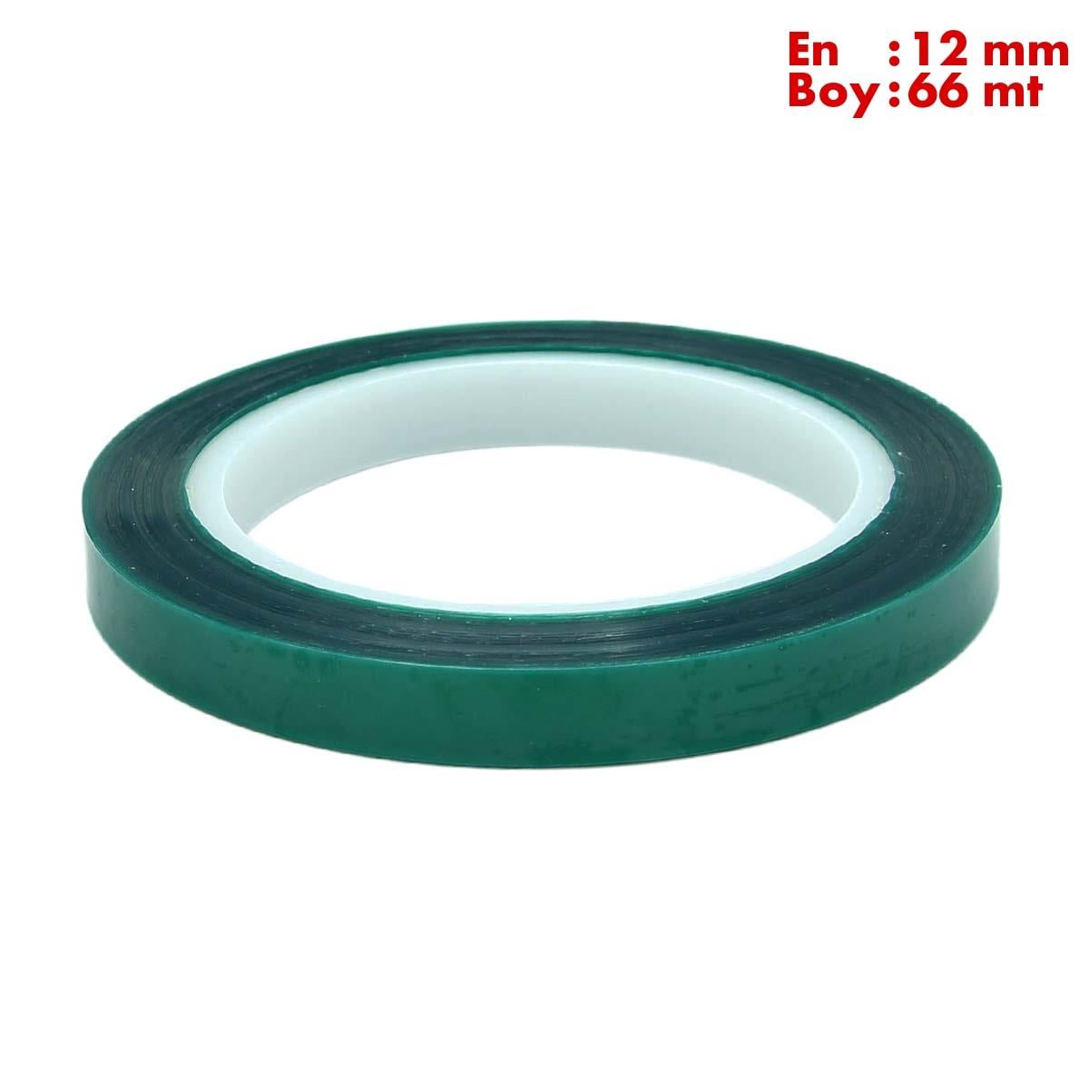Boss TapeÇift Taraflı BantlarIsıya Dayanıklı Polyester Maskeleme Bandı En:12mm Boy:66mt