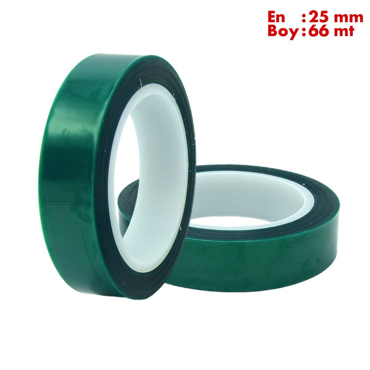 Boss TapeÇift Taraflı BantlarIsıya Dayanıklı Polyester Maskeleme Bandı En:25mm Boy:66mt